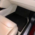 Kagu floor liners in Tesla S with tan interior