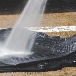 Rubber floor mats cleaning