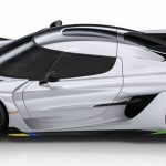 white race car with a spoiler